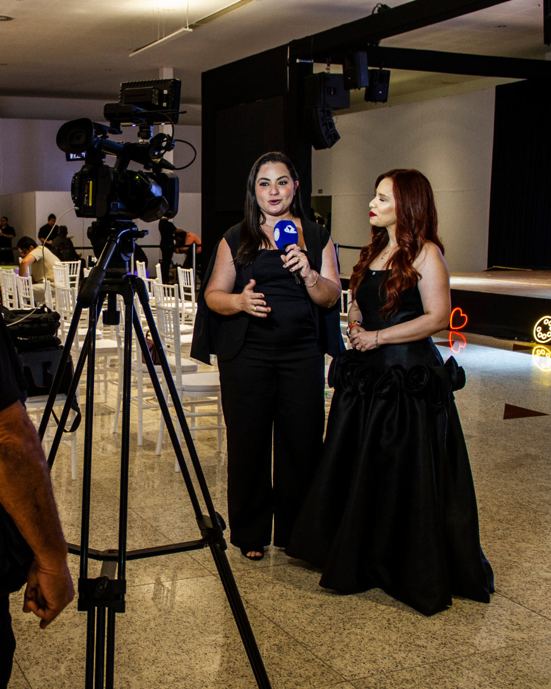 Entrevista com Iane Thomé durante a cobertura do evento